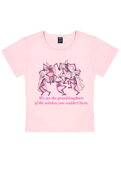 Halloween Granddaughters Of The Witches Y2K Baby Tee Cherrykitten