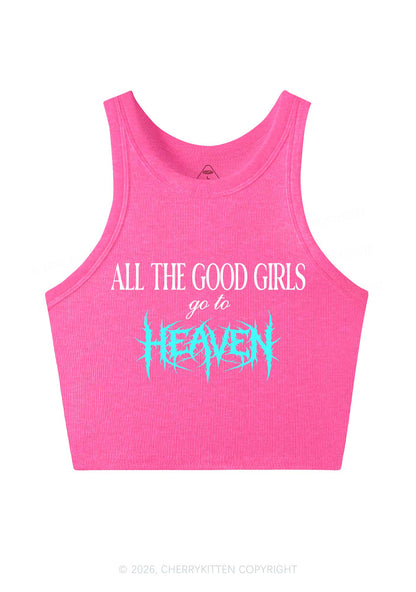 Good Girls Go To Heaven Y2K Crop Tank Top Cherrykitten