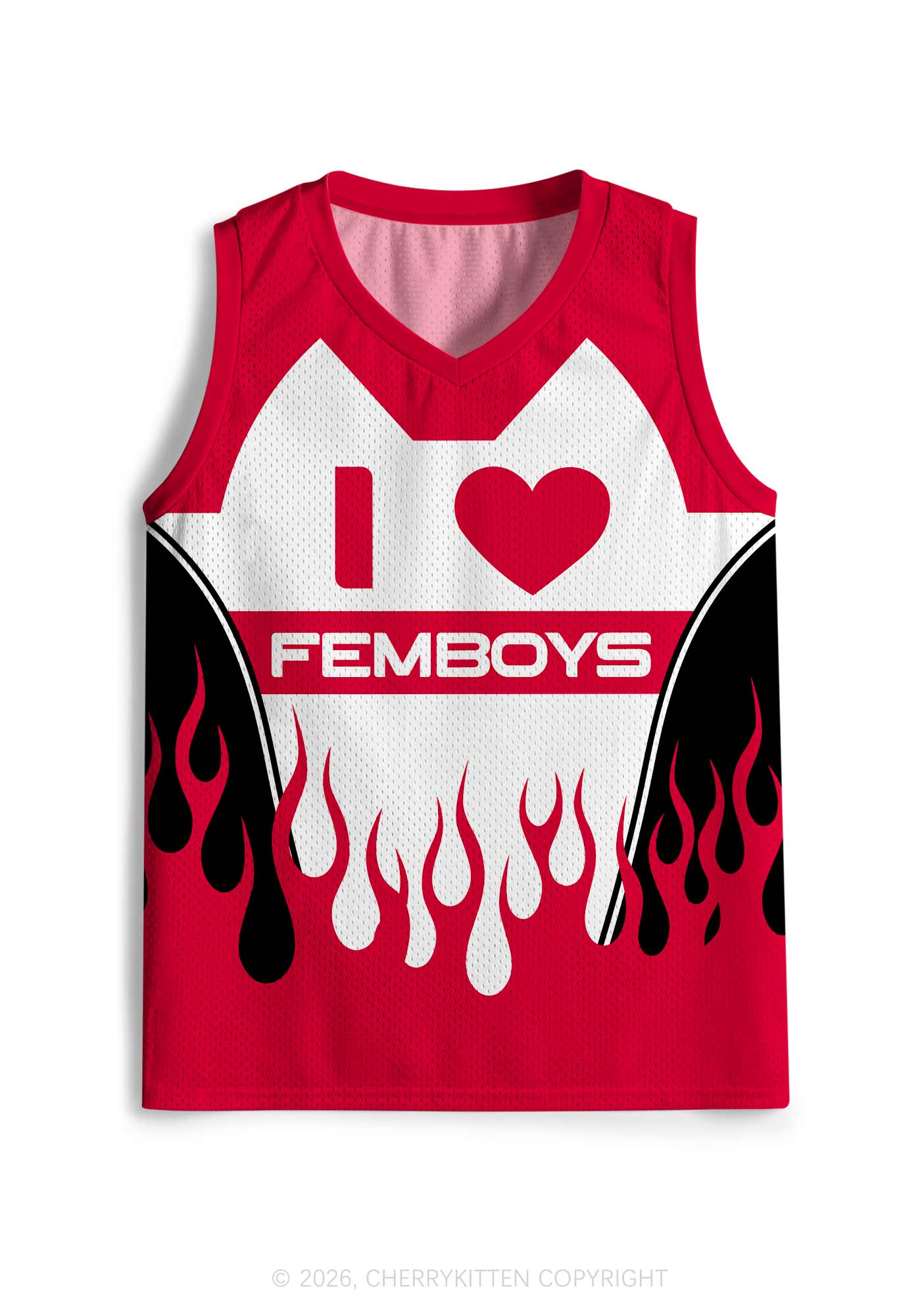 I Love Femboys Pride Y2K Sport Jersey Tank Cherrykitten
