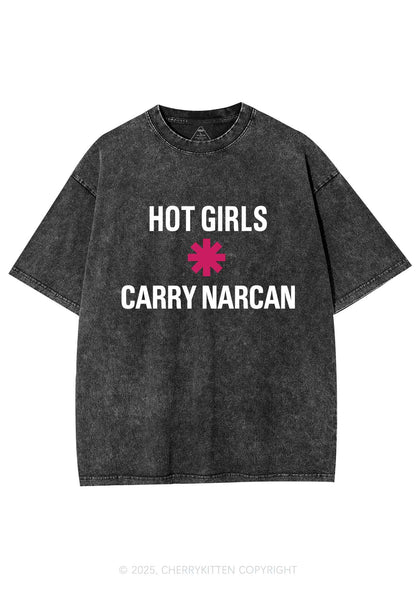 Hot Girls Carry Nxrcan Y2K Shirts Washed Tee Cherrykitten