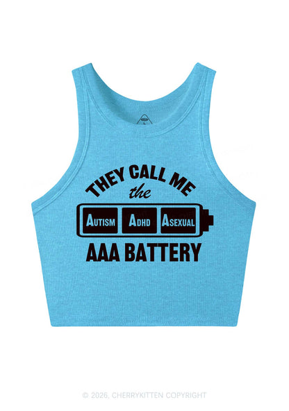 They Call Me AAA Battery Pride Y2K Crop Tank Top Cherrykitten