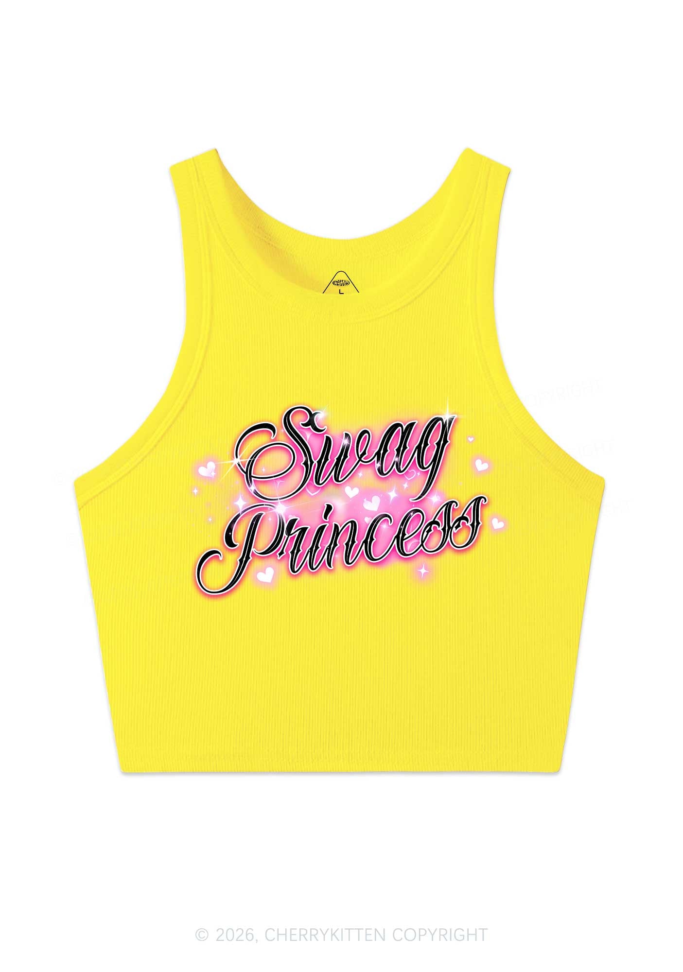 Swag Princess Y2K Crop Tank Top Cherrykitten
