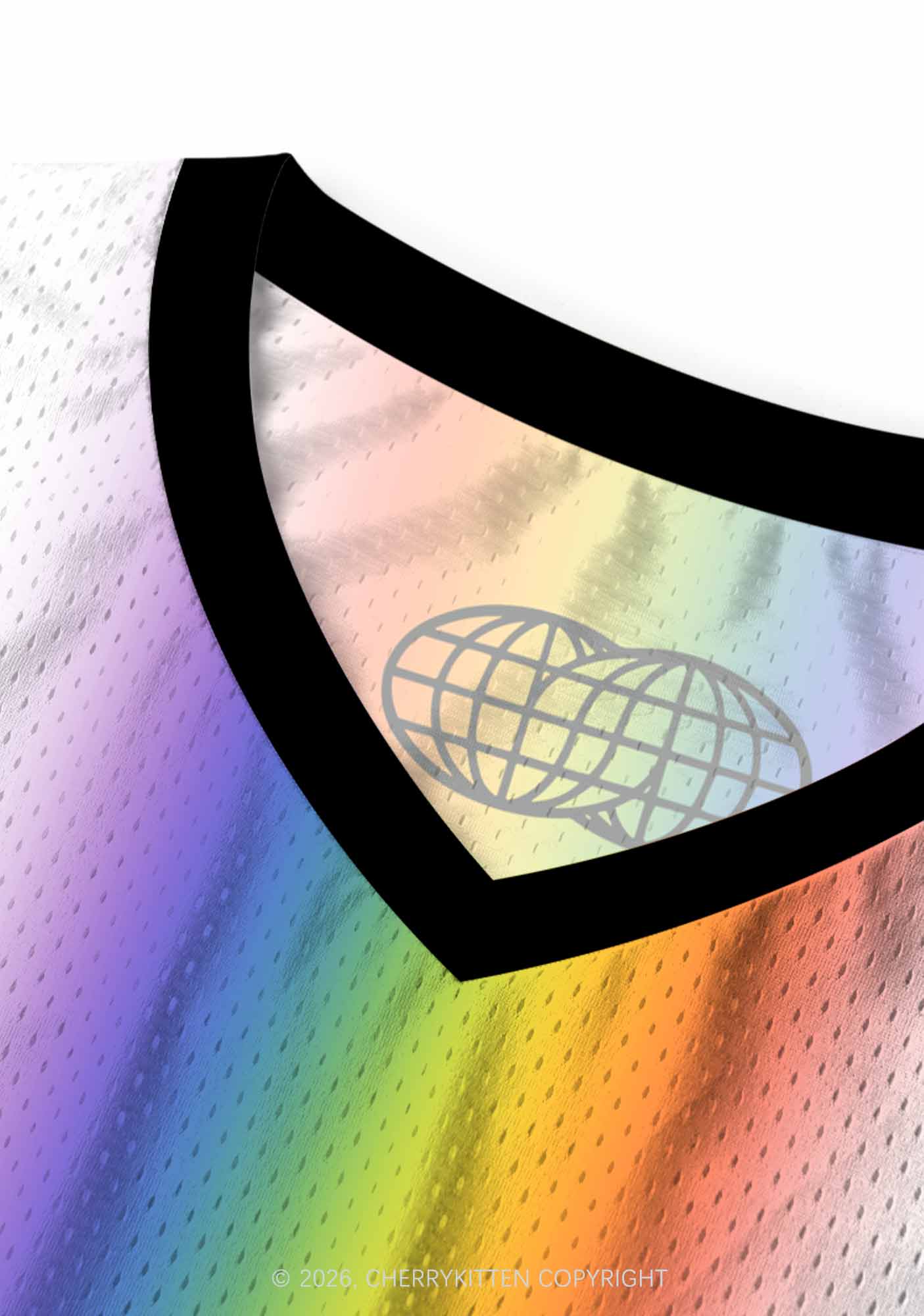 Rainbow Stripes Gay Thoughts Pride Y2K Sport Jersey Tank Cherrykitten