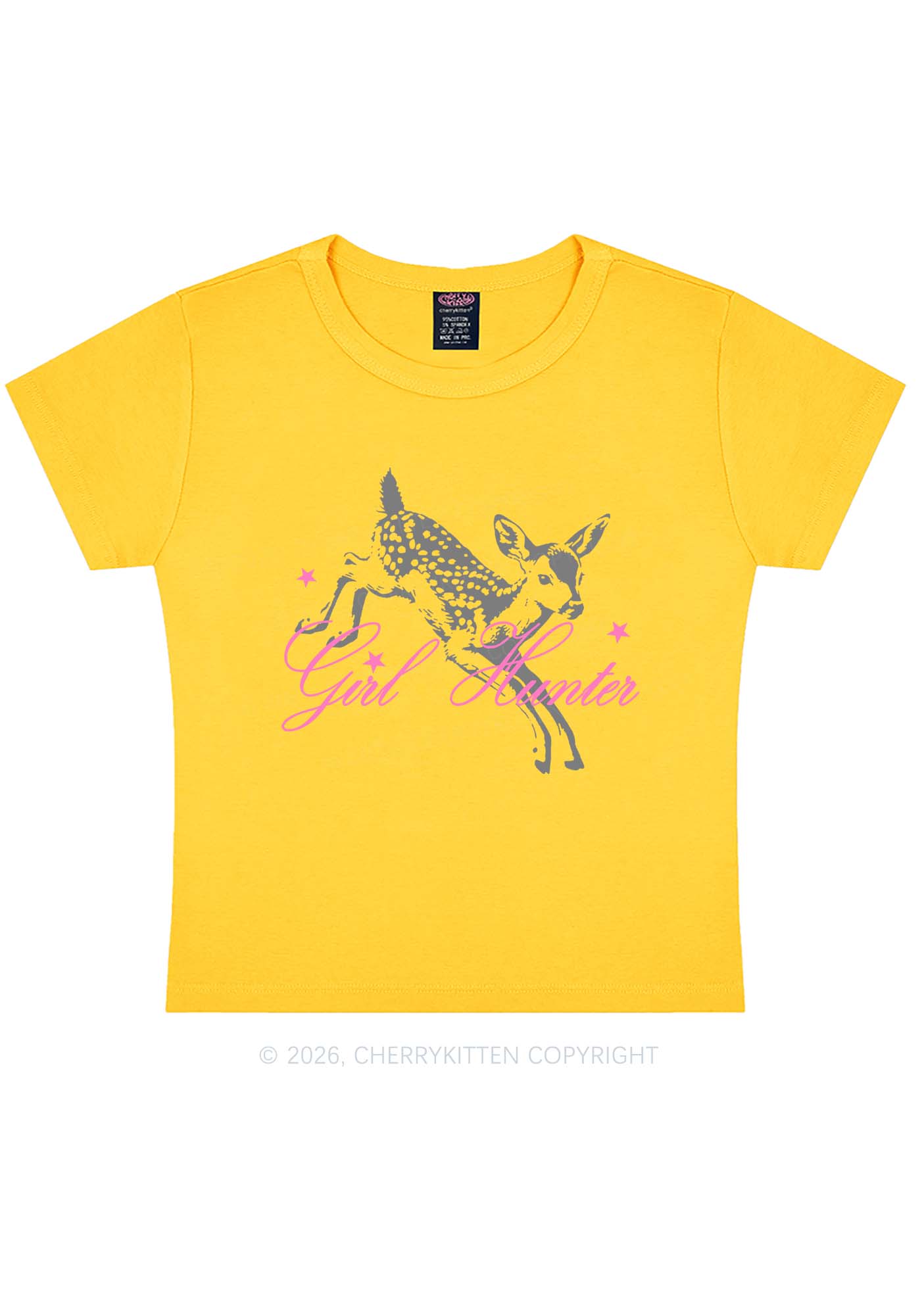 Girl Hunter Deer Pride Y2K Baby Tee Cherrykitten