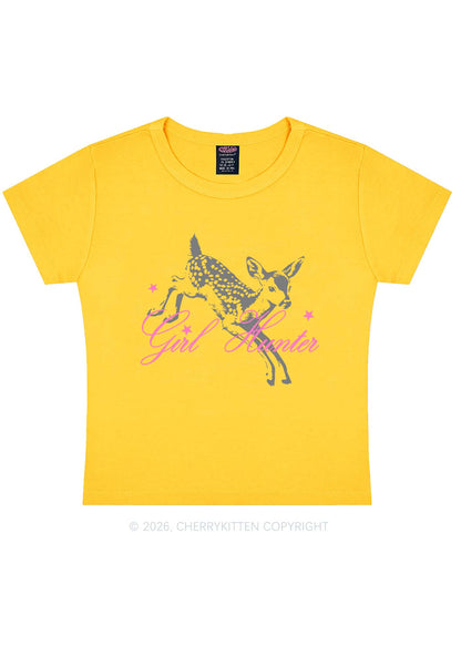 Girl Hunter Deer Pride Y2K Baby Tee Cherrykitten