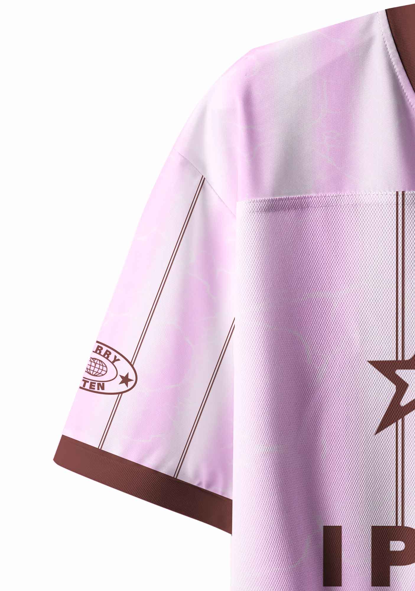 Purple I Put The Bi In Bxxch Pride Y2K Crop Sport Jersey Shirts Cherrykitten
