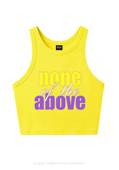 None Of The Above Pride Y2K Crop Tank Top Cherrykitten