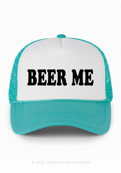 Beer Me Y2K Colorblock Trucker Hat Cherrykitten