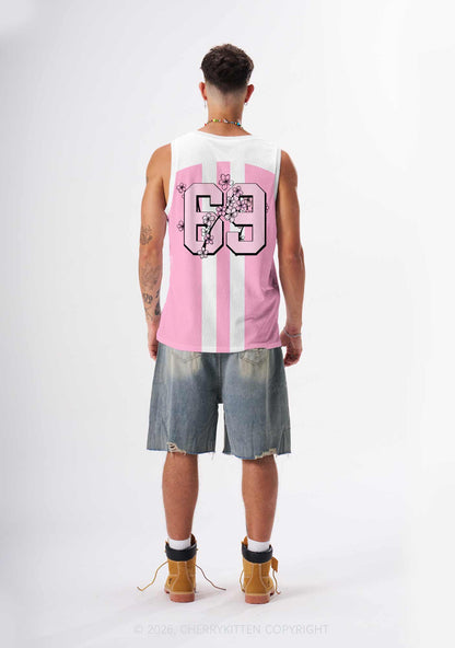 Sakura Alpha Male Unicorn Pride Y2K Sport Jersey Tank Cherrykitten