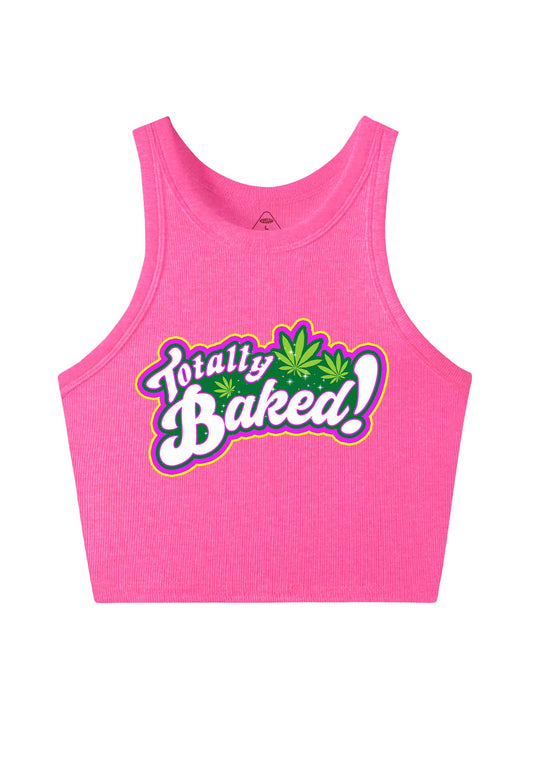 Totally Baked Y2K Crop Tank Top Cherrykitten