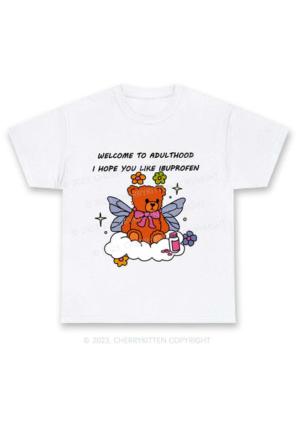 Welcome To Adulthood Y2K Chunky Shirt Cherrykitten