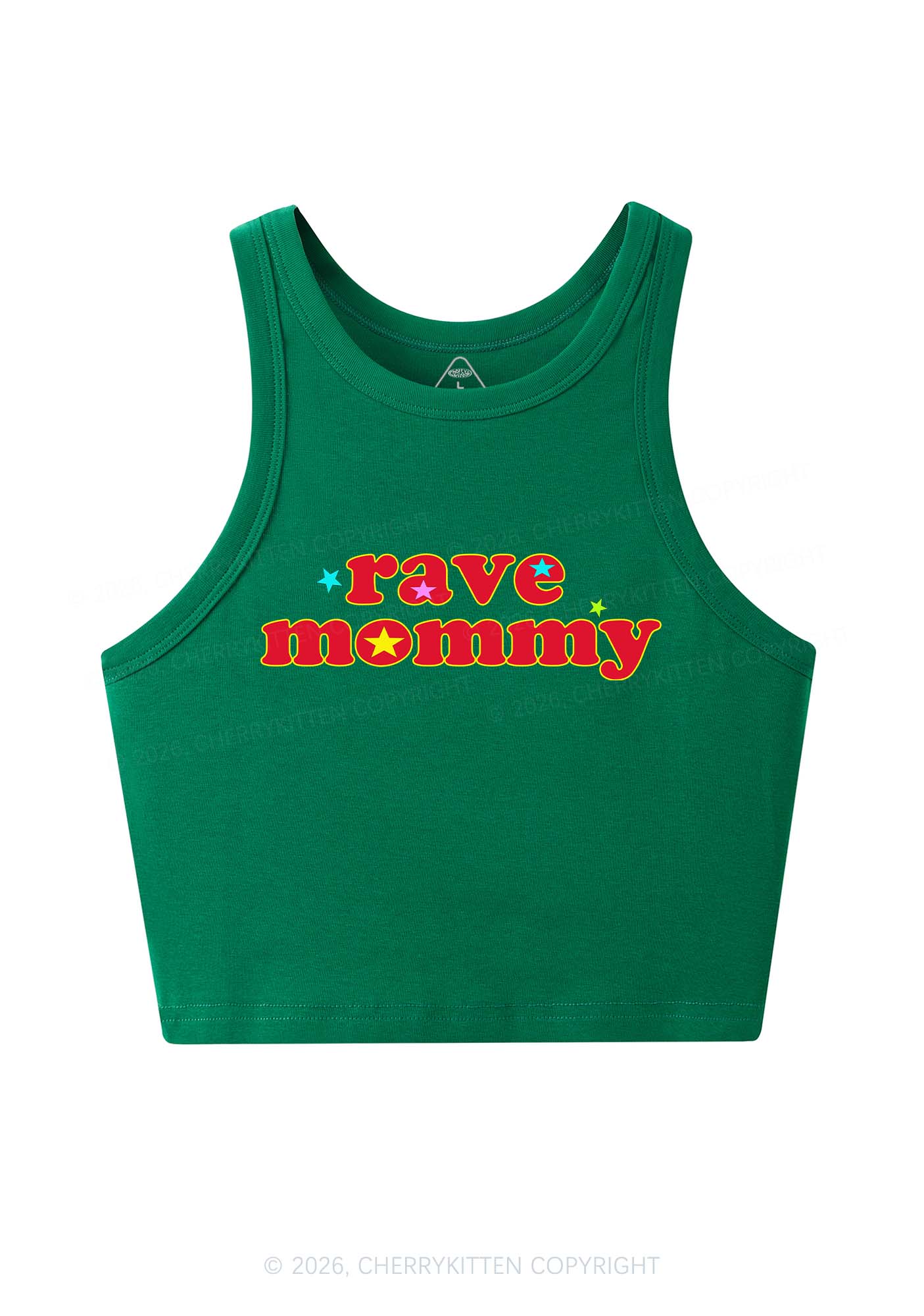 Rave Mommy Y2K Crop Tank Top Cherrykitten