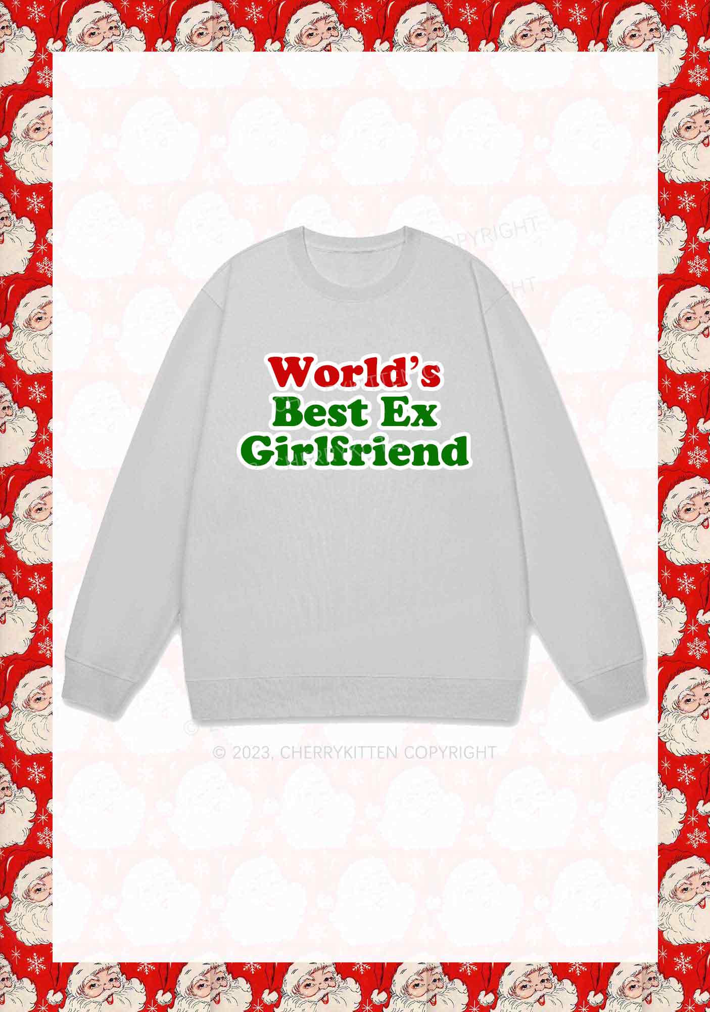 Best Ex Girlfriend Christmas Y2K Sweatshirt Cherrykitten