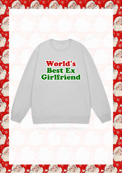 Best Ex Girlfriend Christmas Y2K Sweatshirt Cherrykitten