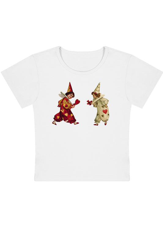 Heart Bow Knot Kids Y2K Baby Tee