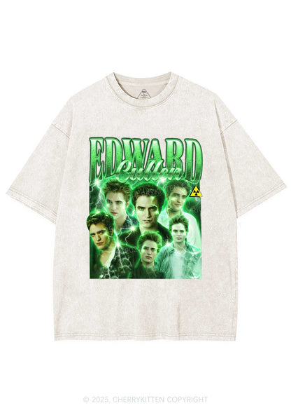 EC Green Lightning Y2K Shirts Washed Tee Cherrykitten