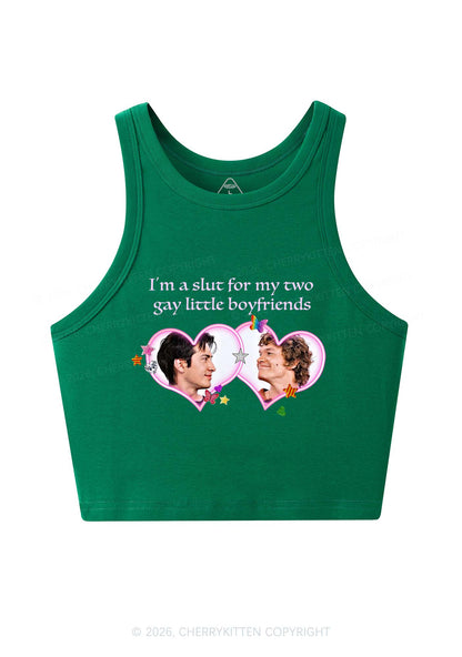 Slxt For My Gay Boyfriends HR Y2K Crop Tank Top Cherrykitten