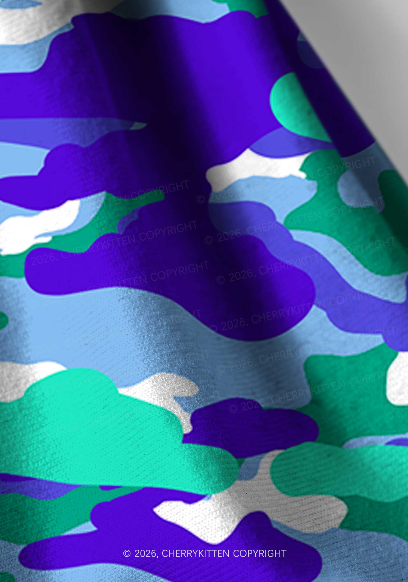 Gay Camouflage Pride Y2K Print Headband Cherrykitten