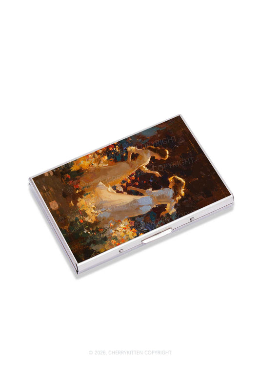 Dancing In Garden Pride Y2K Mirror Cigarette Case Cherrykitten