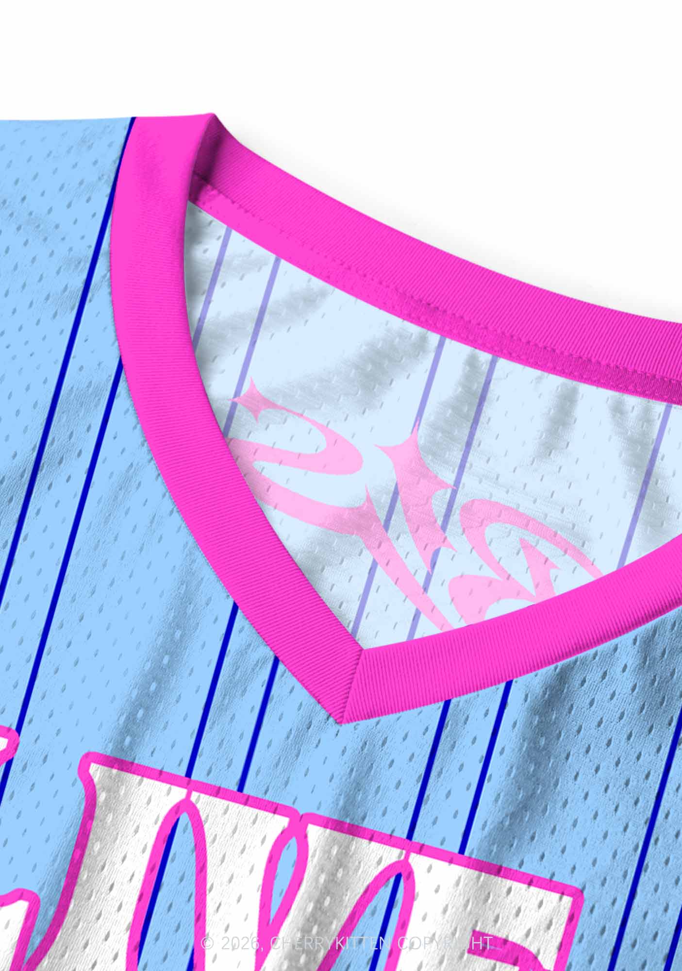 Blue Live Laugh Lesbian Pride Y2K Sport Jersey Tank Cherrykitten