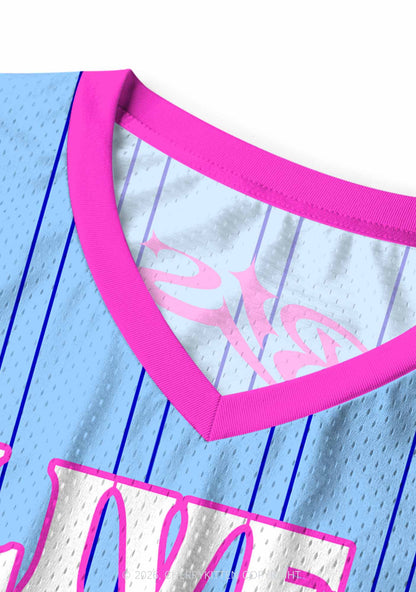 Blue Live Laugh Lesbian Pride Y2K Sport Jersey Tank Cherrykitten