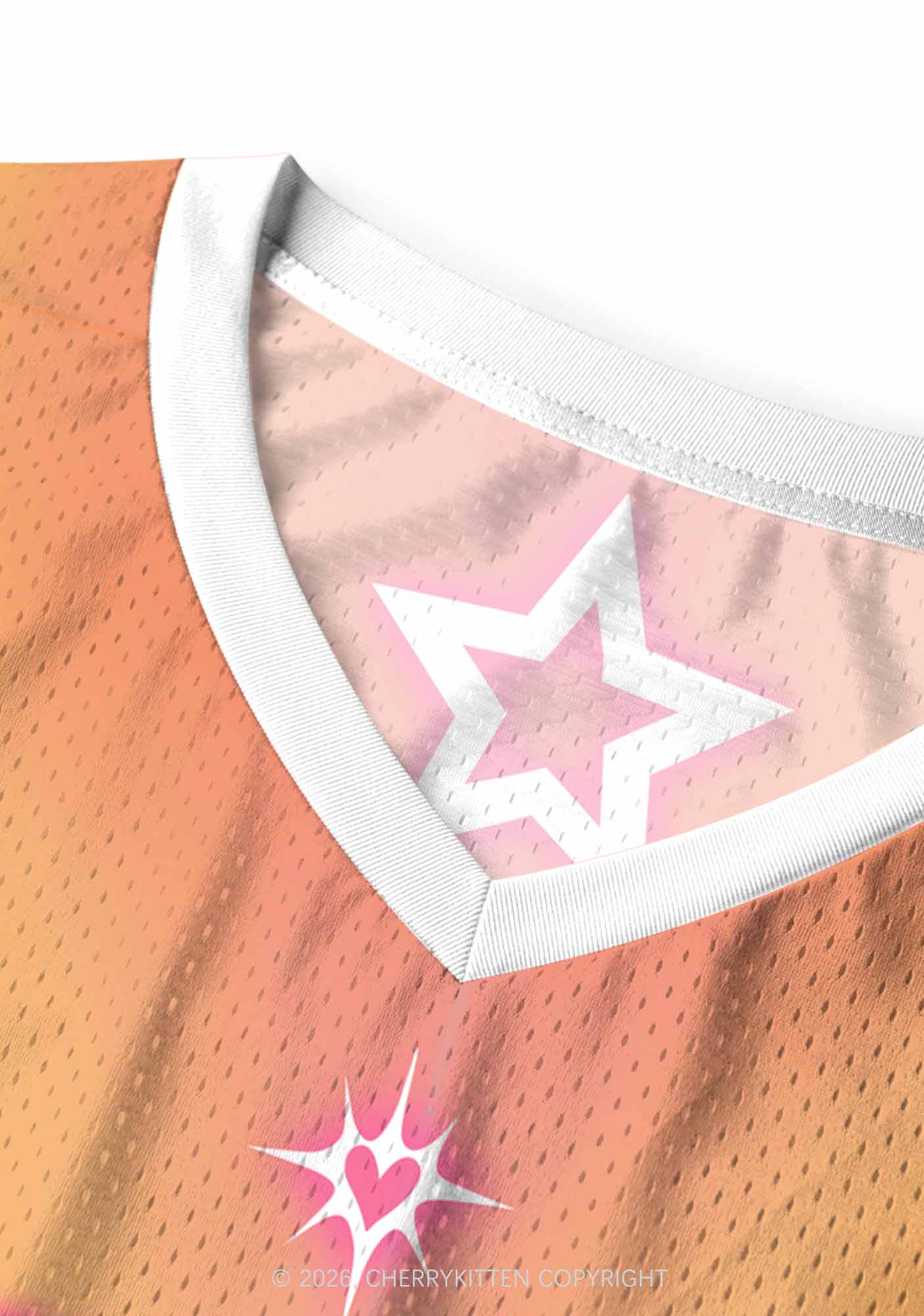 Rainbow Gradient Gay Thoughts Pride Y2K Sport Jersey Tank Cherrykitten