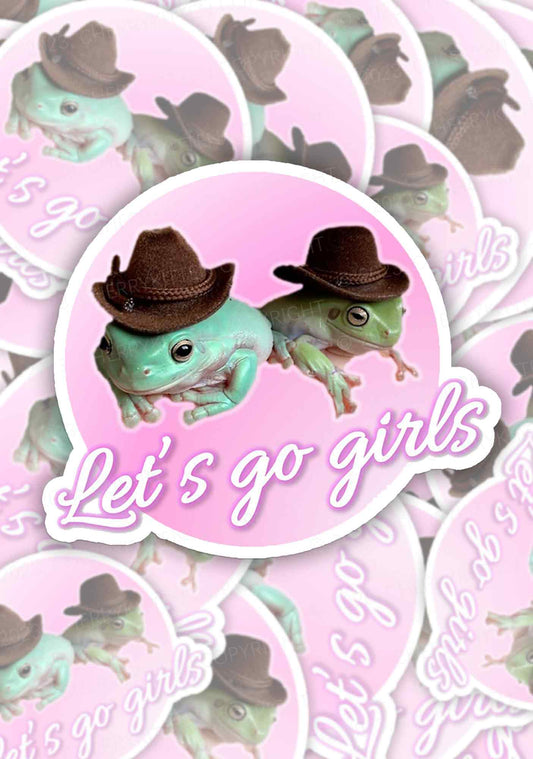 Let's Go Girls 1Pc Y2K Sticker Cherrykitten