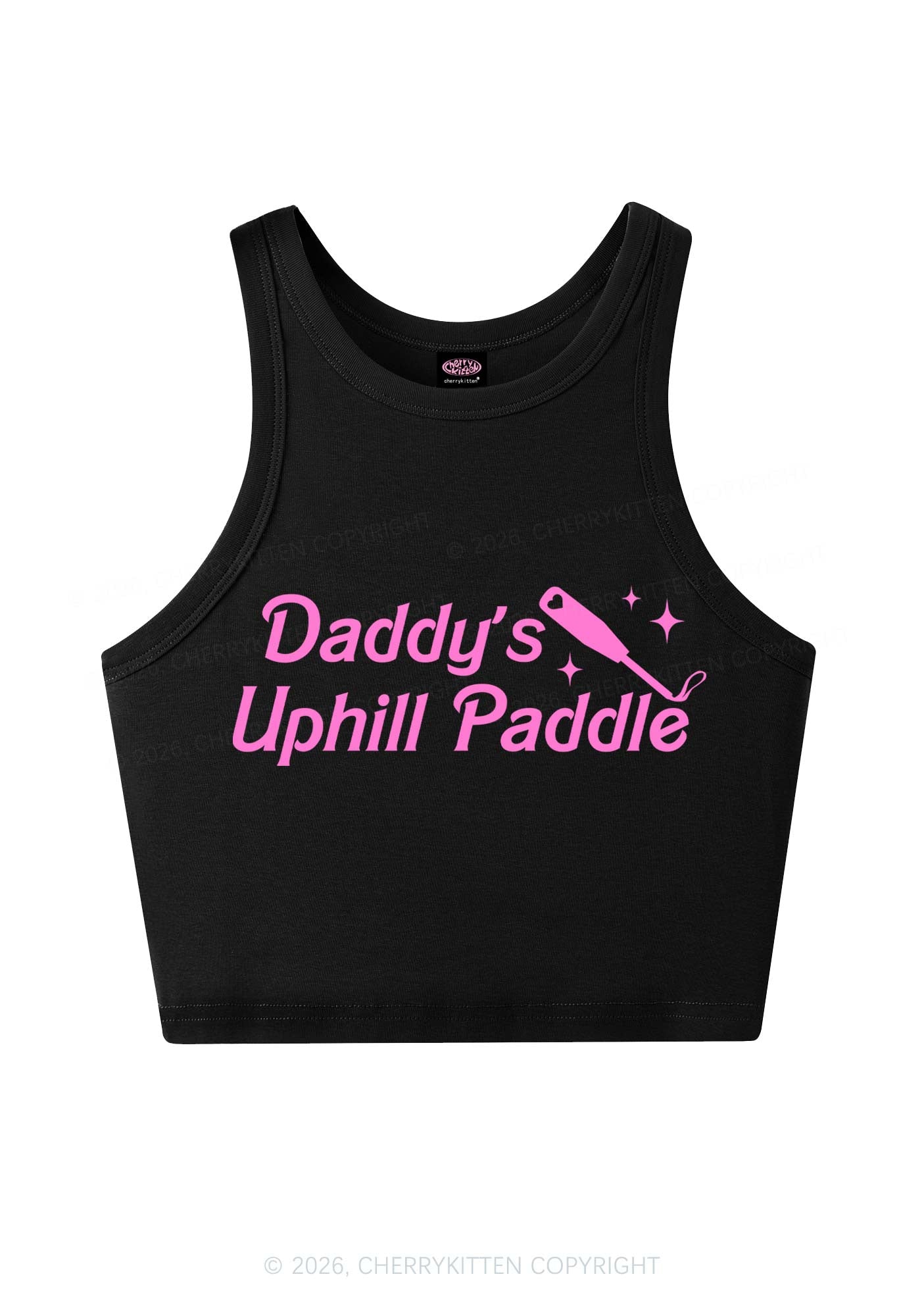 Daddys Uphill Paddle Y2K Crop Tank Top Cherrykitten