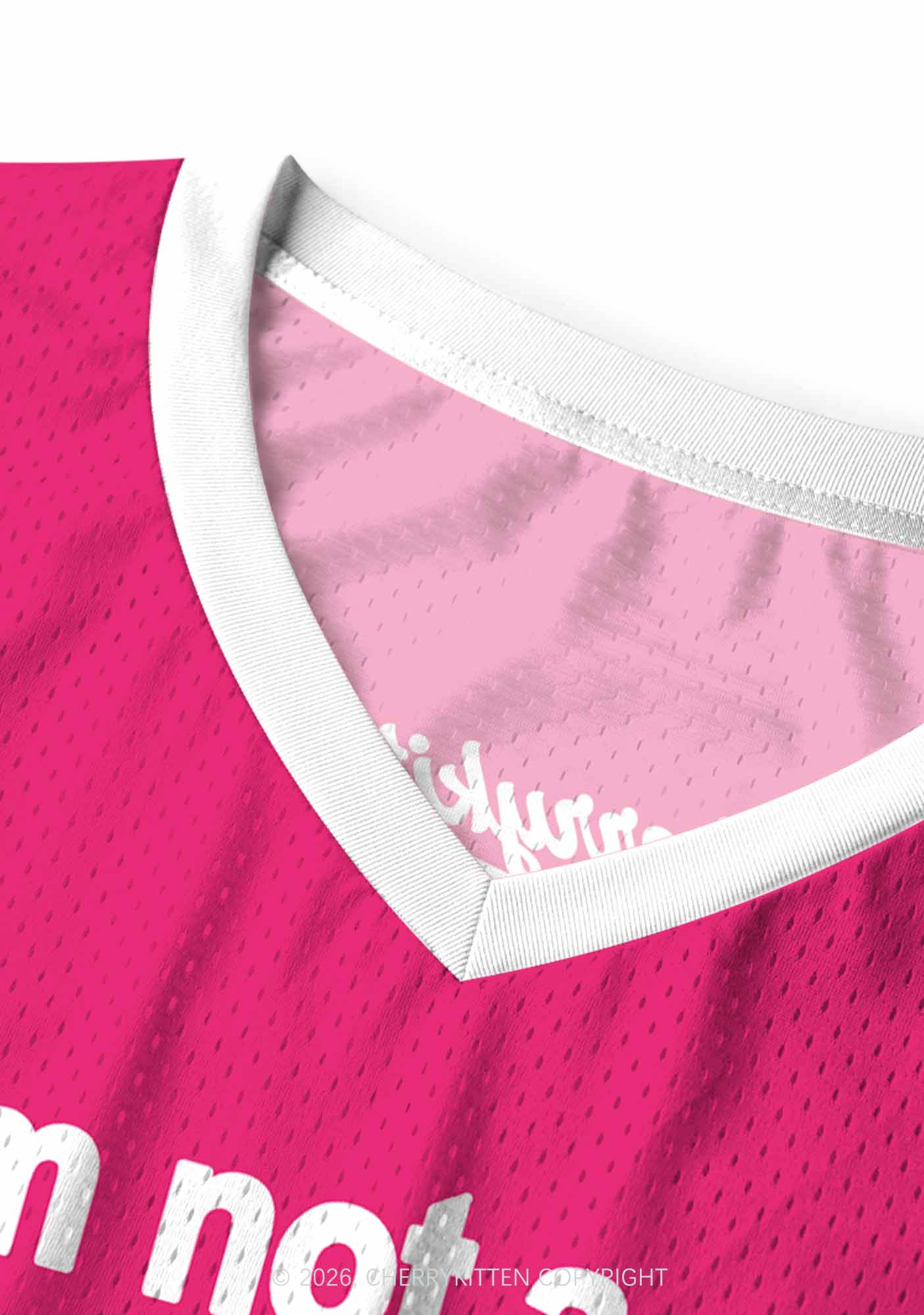 Im Not Lesbian But My Wife Is Pride Y2K Sport Jersey Tank Cherrykitten