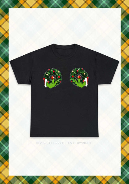 Christmas Wreath Chunky Shirt Cherrykitten