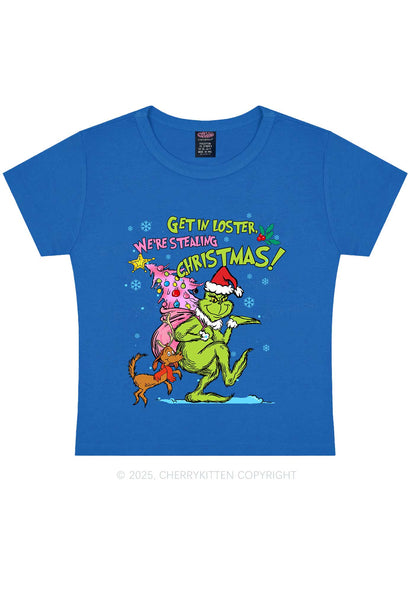 We Are Stealing Christmas Y2K Baby Tee Cherrykitten