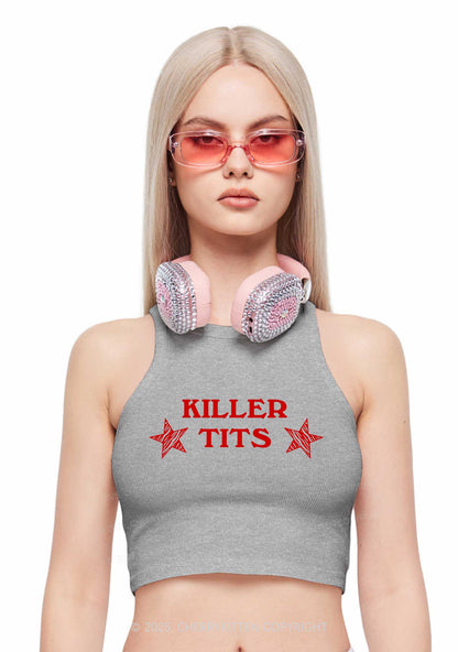 Killer Txts Y2K Crop Tank Top Cherrykitten