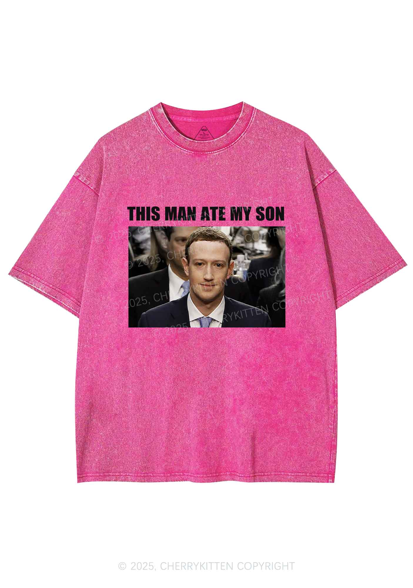 This Man Ate My Son Y2K Shirts Washed Tee Cherrykitten