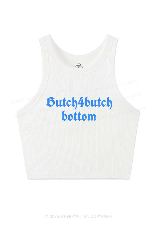 Butch Bottom Pride Y2K Crop Tank Top Cherrykitten