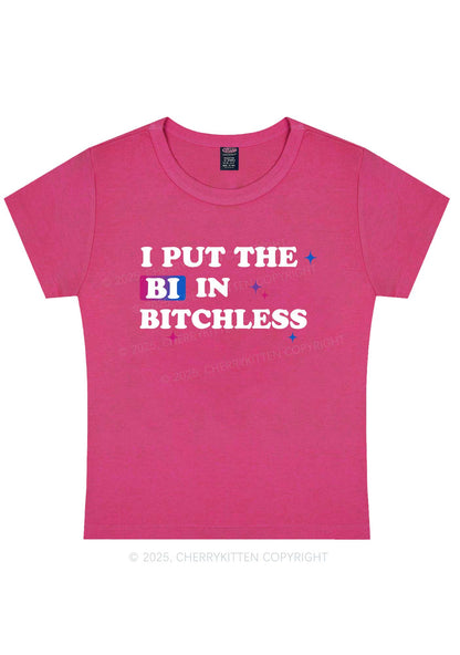 Put BI In Bxxchless Pride Y2K Baby Tee Cherrykitten