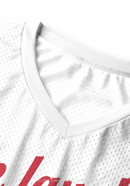 White Live Laugh Lesbian Pride Y2K Sport Jersey Tank Cherrykitten