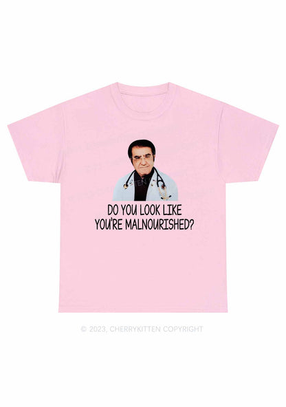 You're Malnourished Y2K Chunky Shirt Cherrykitten