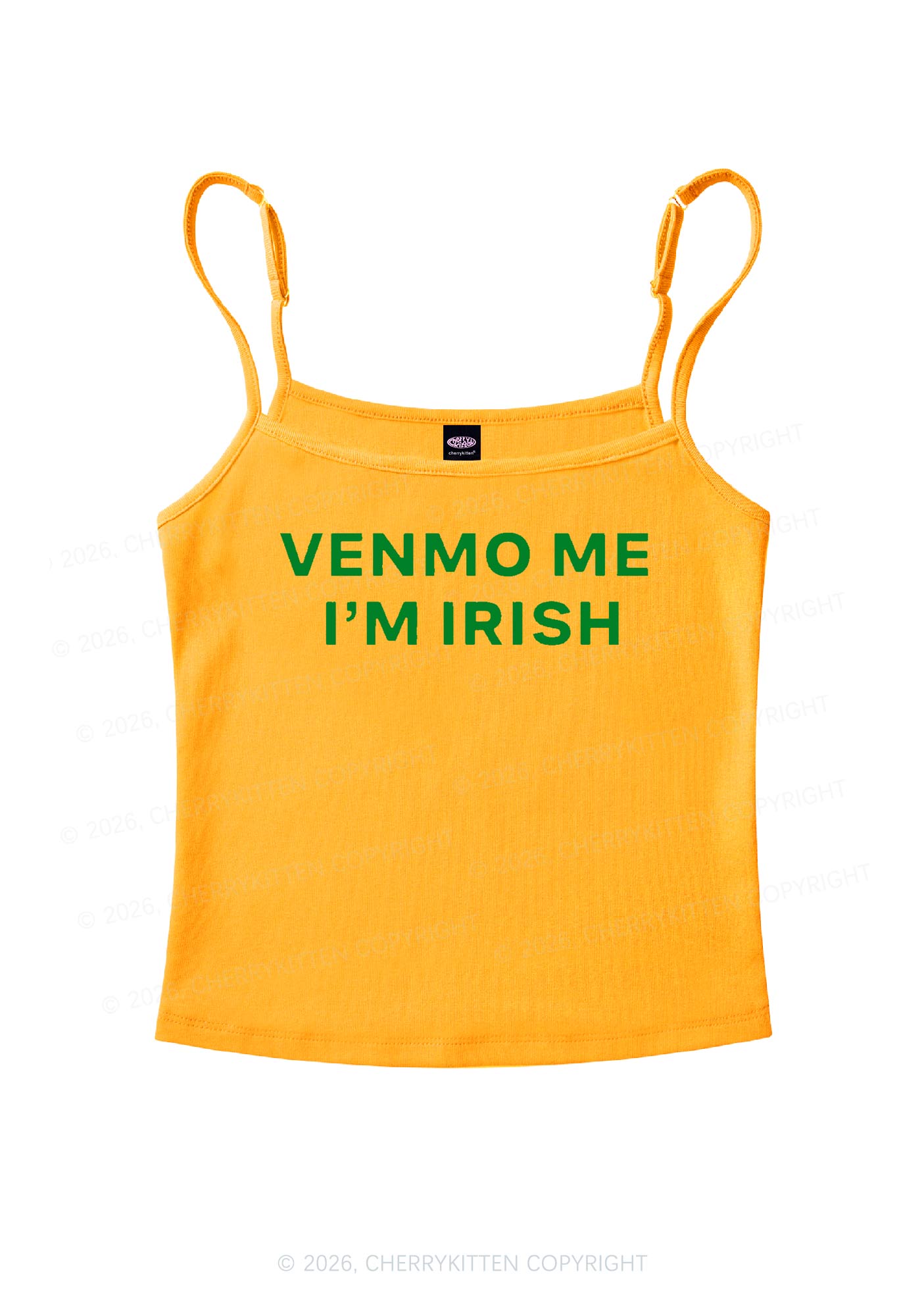 Venmo Me Im Irish St Patricks Y2K Spaghetti Strap Cami Cherrykitten