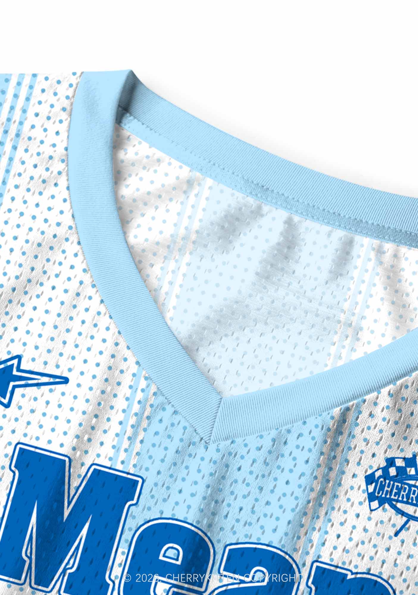 Blue Mean Faggot Pride Y2K Sport Jersey Tank Cherrykitten