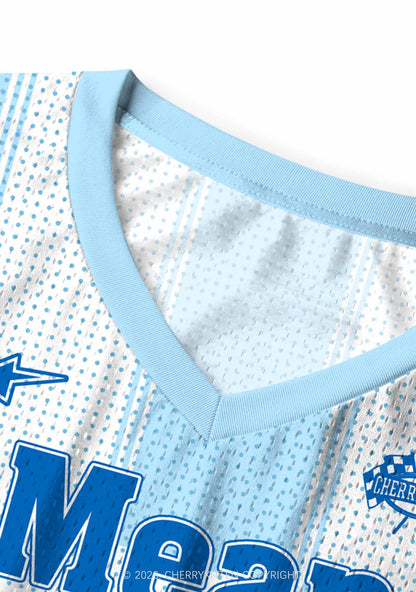 Blue Mean Faggot Pride Y2K Sport Jersey Tank Cherrykitten