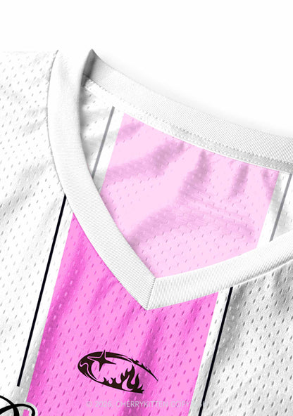 White Bisexual Princess Pride Y2K Sport Jersey Tank Cherrykitten