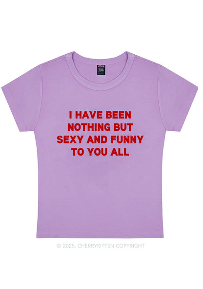 I Have Been Funny Y2K Baby Tee Cherrykitten