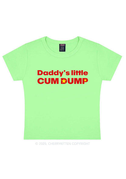 Daddys Little Cum Dump Y2K Baby Tee Cherrykitten