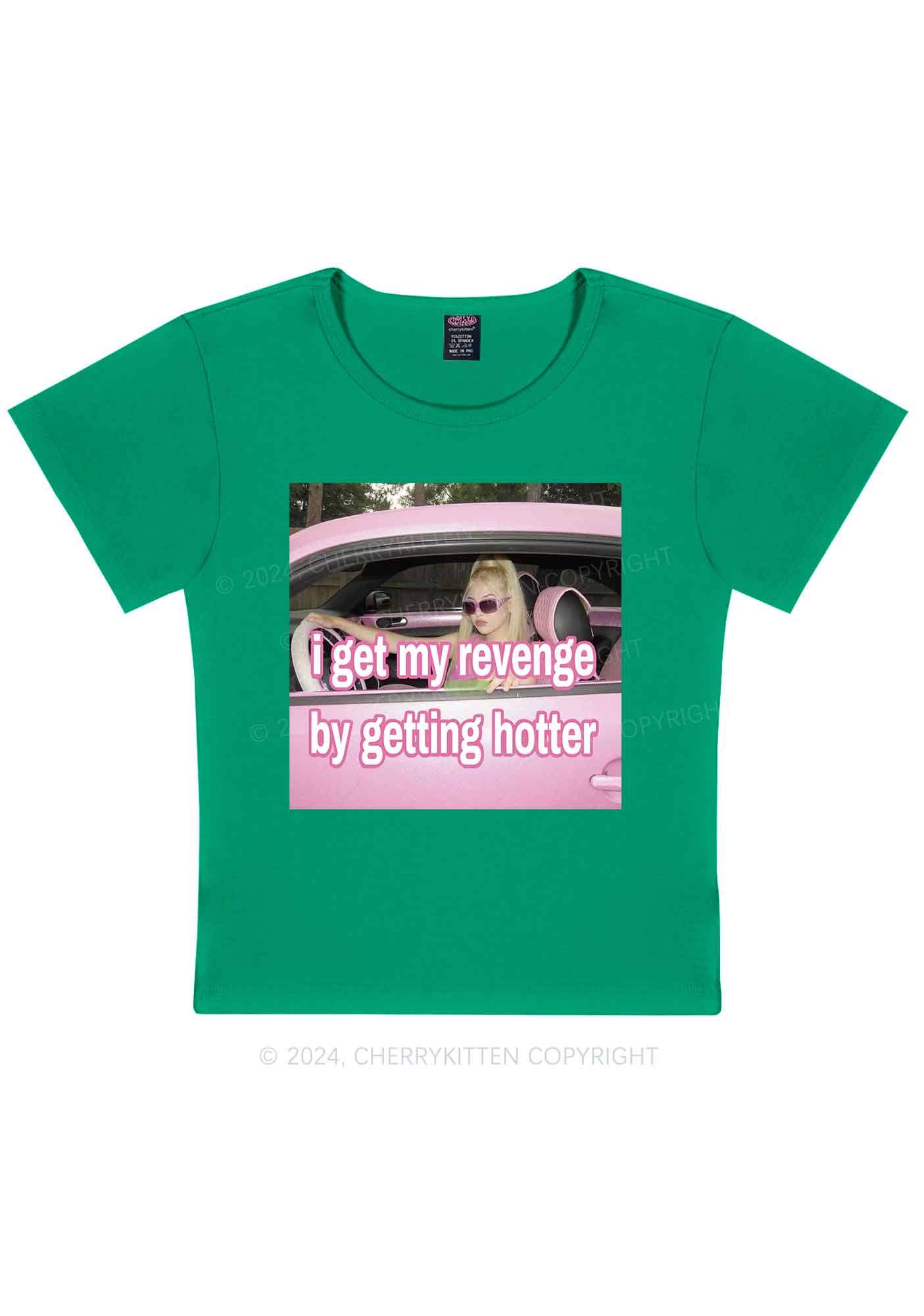 Get My Revenge Y2K Baby Tee Cherrykitten