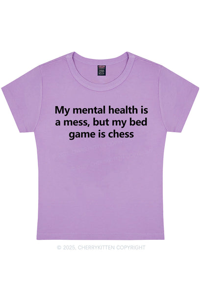 My Mental Health Is Mess Y2K Baby Tee Cherrykitten