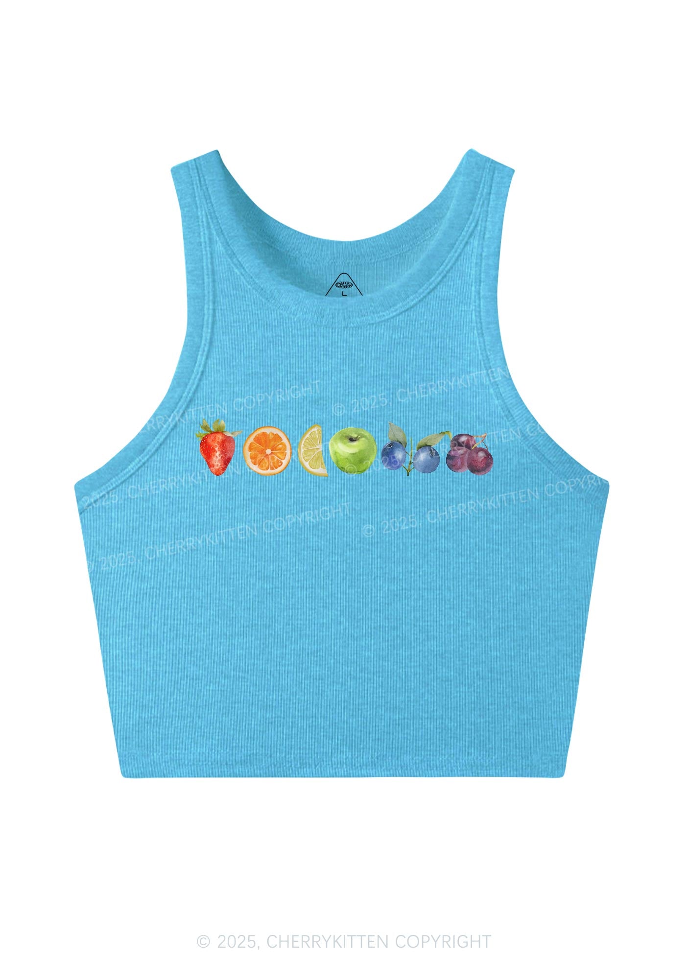 Six Fruity Y2K Crop Tank Top Cherrykitten