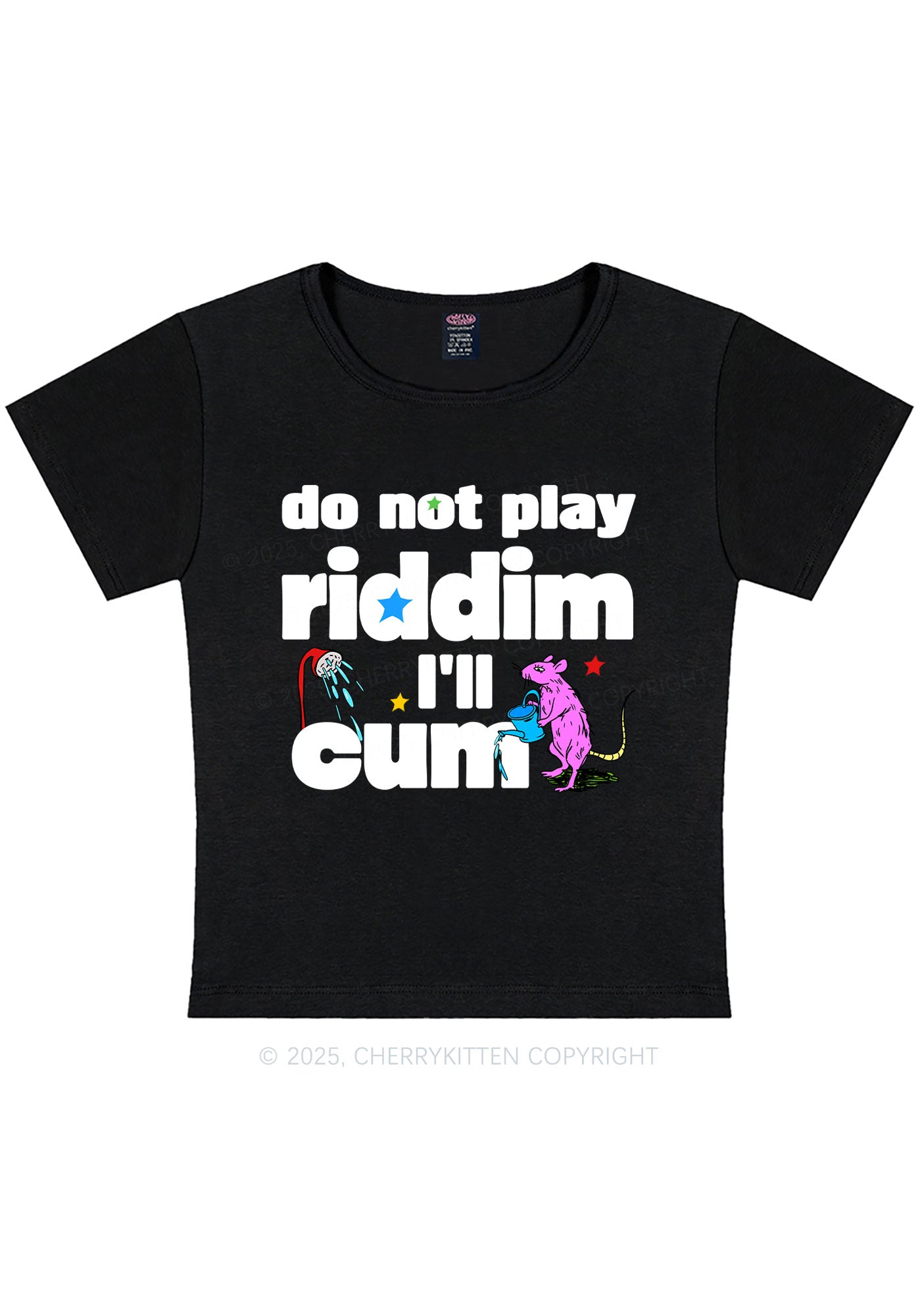 Do Not Play Riddim Y2K Baby Tee Cherrykitten