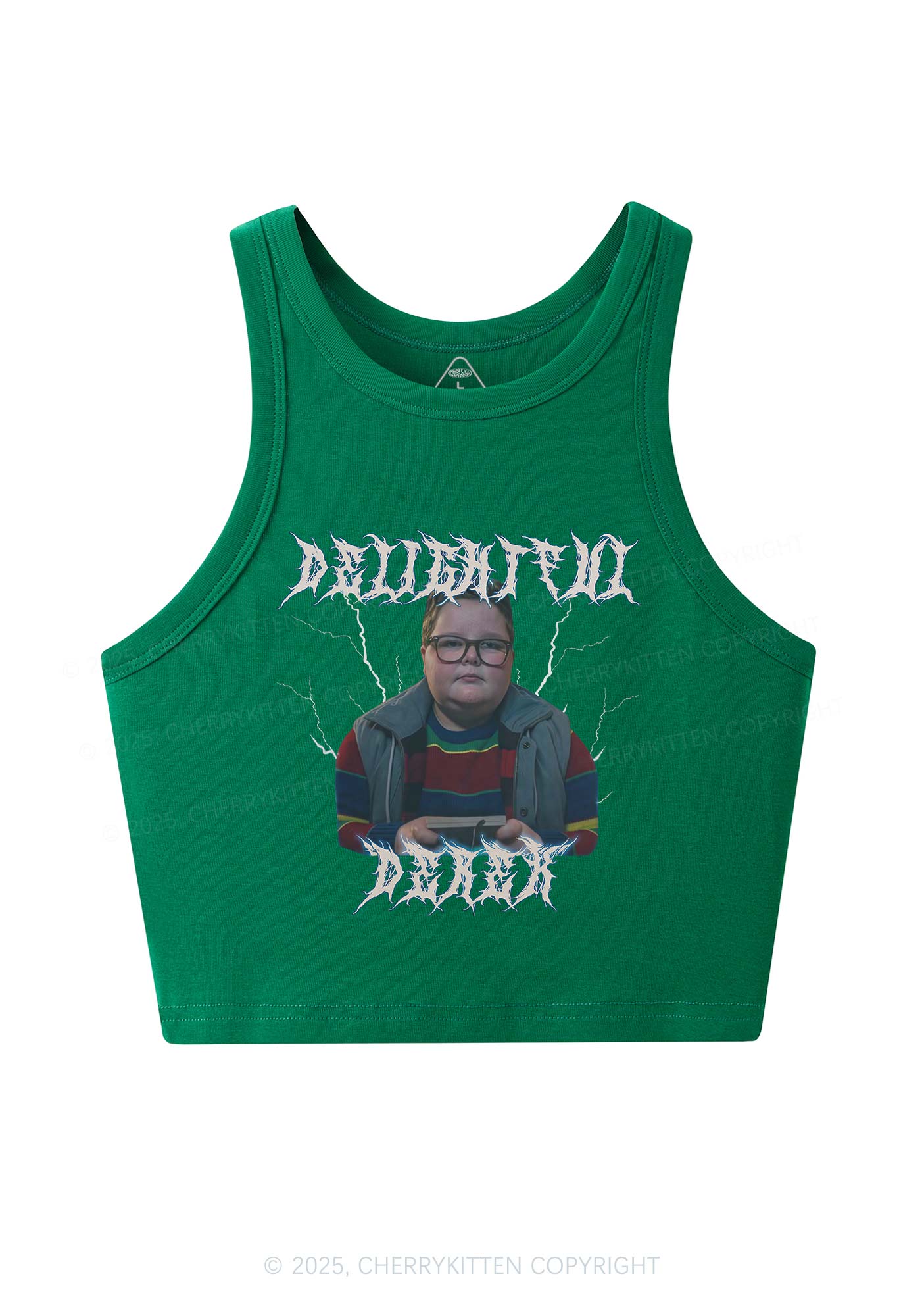 Delightful Boy Y2K Crop Tank Top Cherrykitten