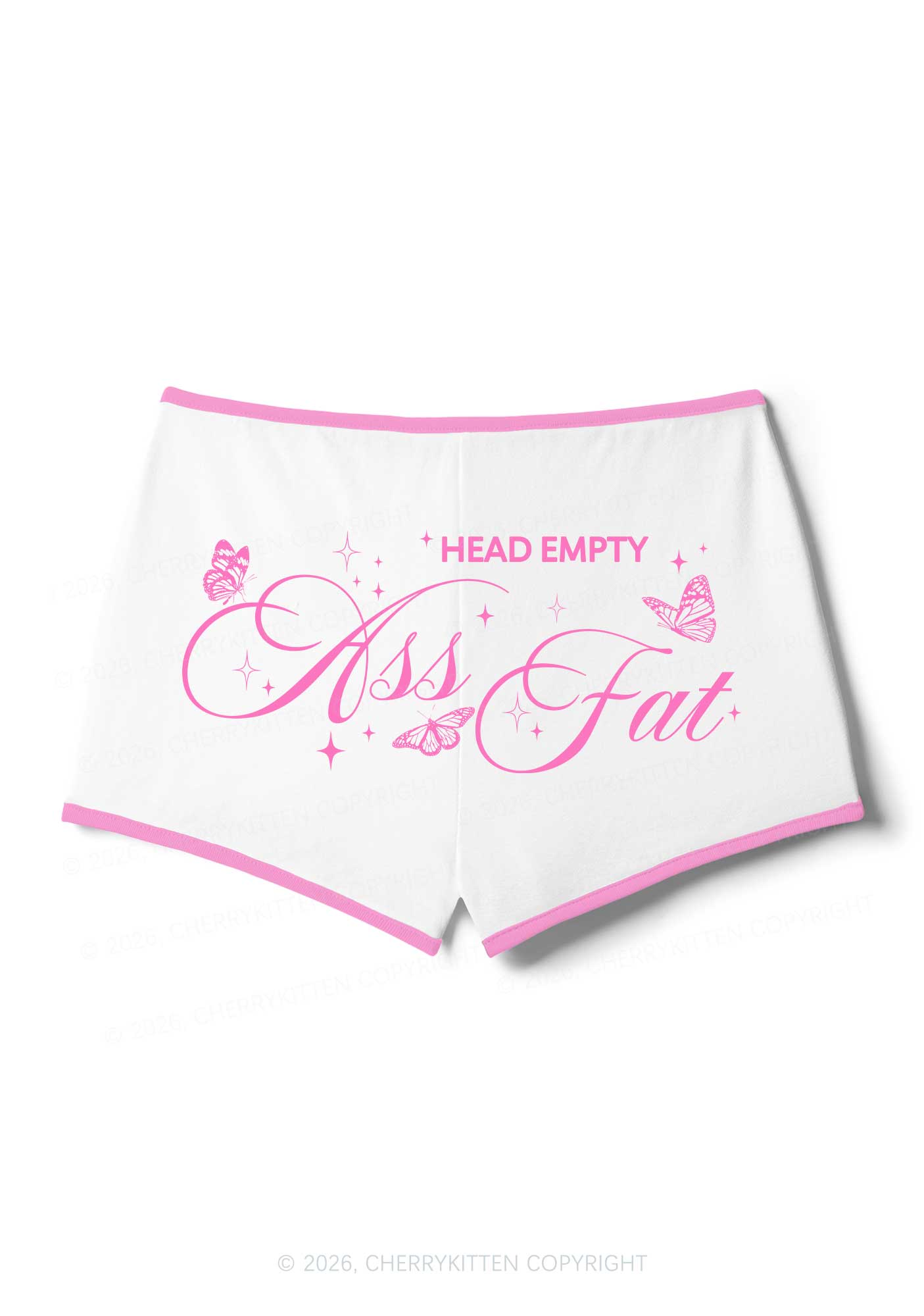 Head Empty Axx Fat Pride Y2K Booty Shorts Cherrykitten