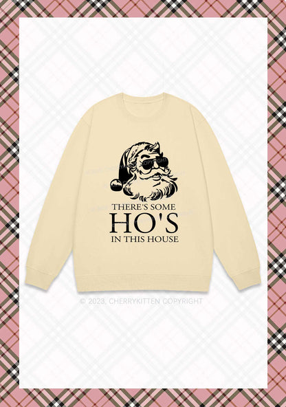 There's Some HO'S In This House Christmas Y2K Sweatshirt Cherrykitten